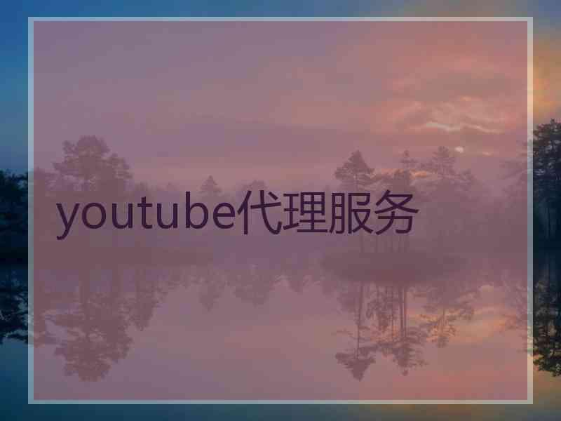 youtube代理服务