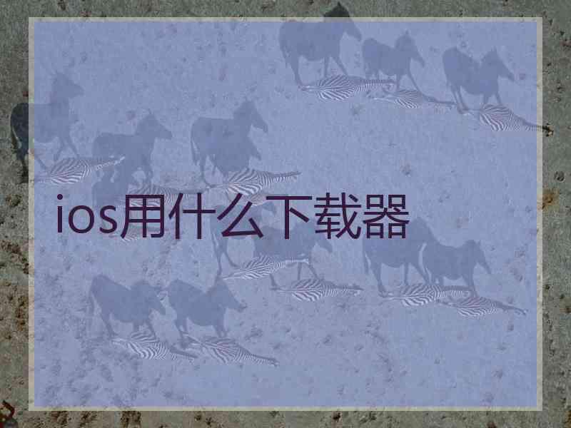 ios用什么下载器