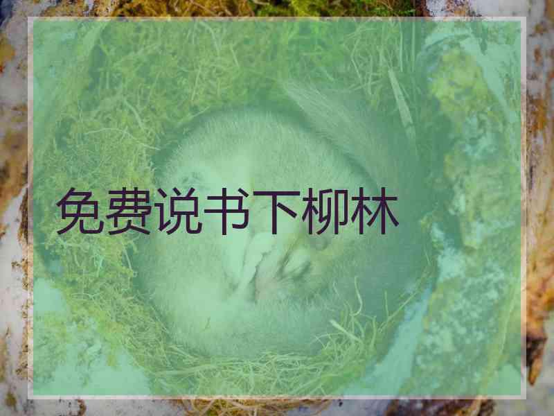 免费说书下柳林