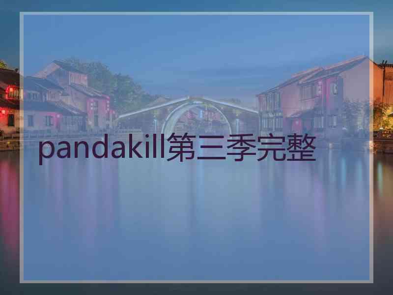 pandakill第三季完整