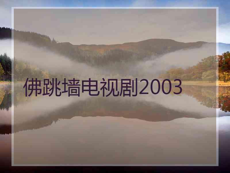 佛跳墙电视剧2003