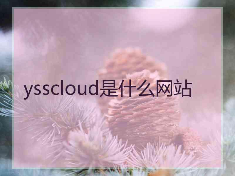 ysscloud是什么网站