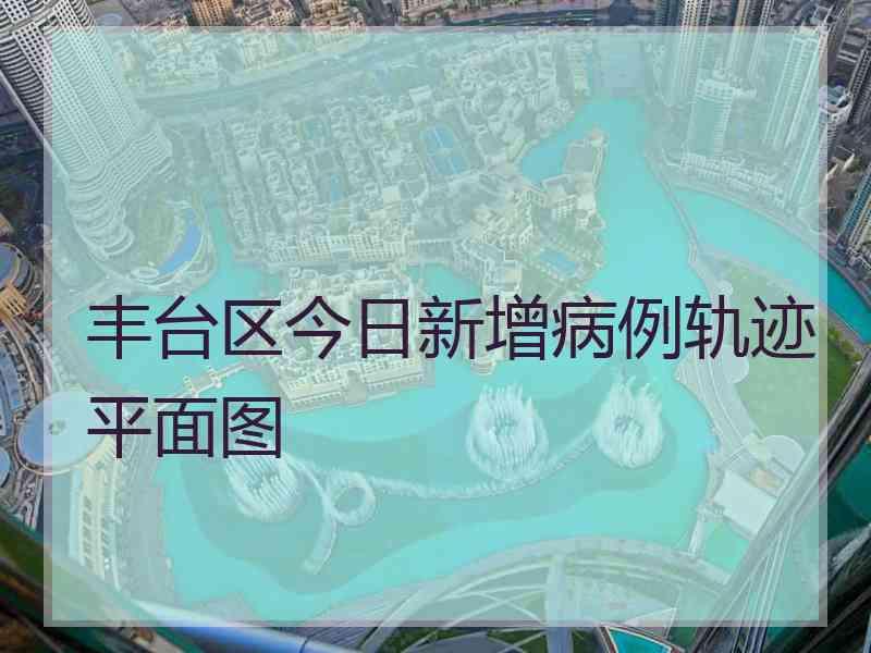 丰台区今日新增病例轨迹平面图