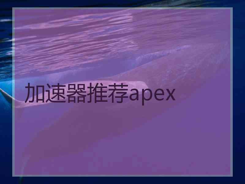 加速器推荐apex