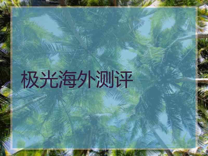 极光海外测评