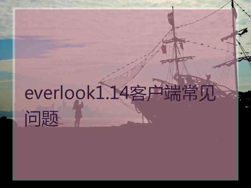 everlook1.14客户端常见问题