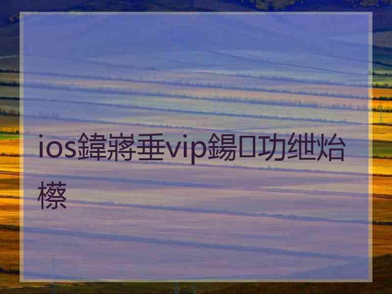 ios鍏嶈垂vip鍚功绁炲櫒