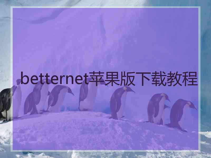 betternet苹果版下载教程