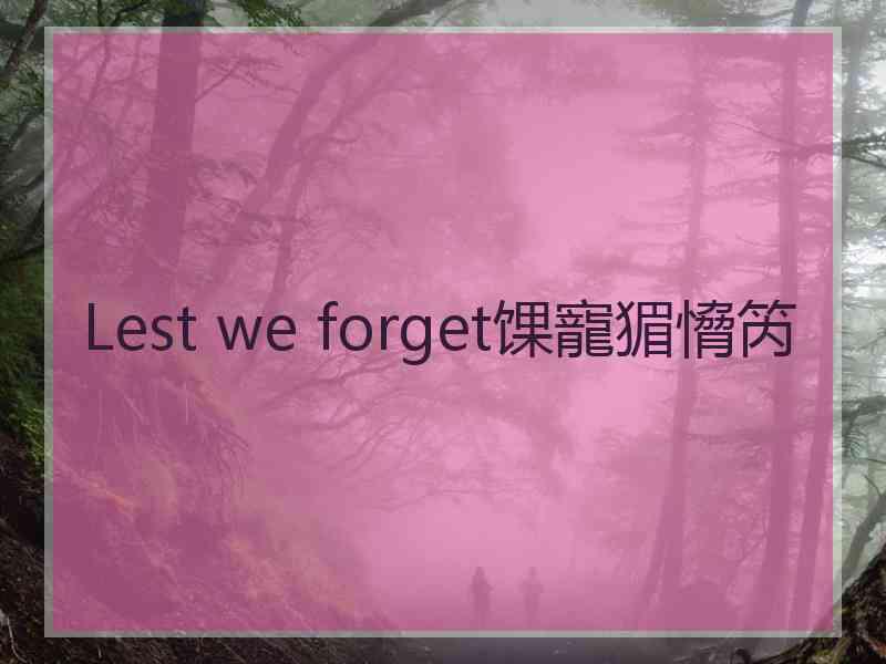 Lest we forget馃寵猸愶笍