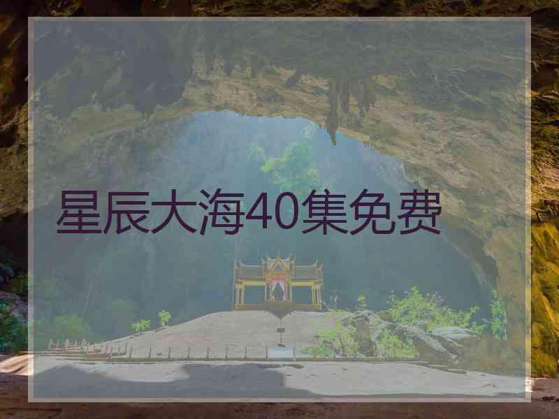 星辰大海40集免费